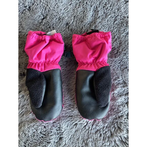 The North Face Toddler Montana Ski Mittens Gloves Winter Pink Black Size Medium - Picture 2 of 7